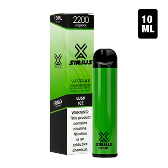 The biggest disposable vape pen with 2200 puffs, the Sirius 2200 with iced watermelon flavors