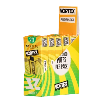 5 pack of Pineapple Ice Vortex Zeltu X3 Pod 20