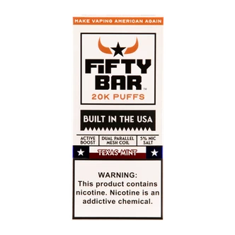 Texas Mint Fifty Bar 20k Vape