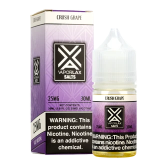 Grape flavored cheap vape juice, made by VaporLax vape brand