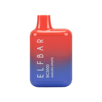 Sakura Grape Elf Bar 3500 Puff Rechargeable Disposable Vape Device