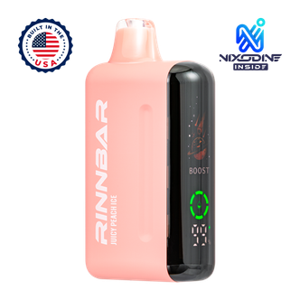 Juicy Peach Ice RINNBAR 50000 Nixodine Vape