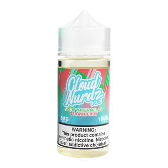 Iced Sour Watermelon Strawberry Cloud Nurdz 100ml