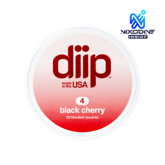 4 Black Cherry DIIP Reset Nixodine Pouches