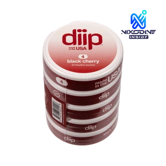 Roll of 4 Black Cherry DIIP Reset Nixodine Pouches