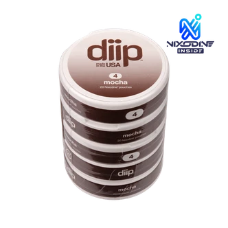 Roll of 4 Mocha DIIP Reset Nixodine Pouches