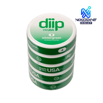 Roll of 4 Wintergreen DIIP Reset Nixodine Pouches