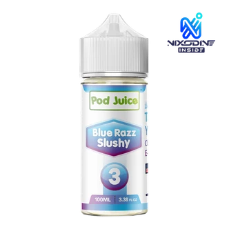 Blue Razz Slushy POD JUICE Nixodine 100ml 3