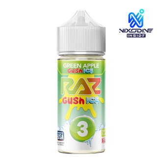 Green Apple Gush Ice RAZ X POD JUICE Nixodine 100ml GUSH ICE 3