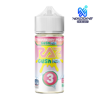 Strawberry Peach Gush RAZ X POD JUICE Nixodine 100ml 3
