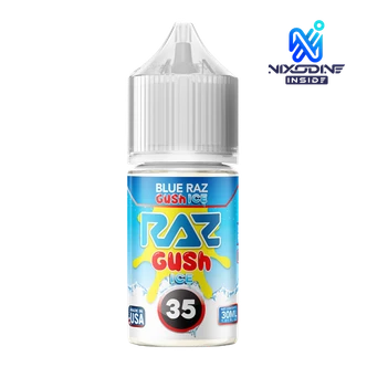 Blue Razz Gush Ice Nixodine 30ml RAZ X POD JUICE 35