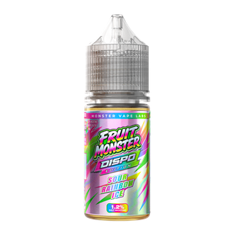 Sour Rainbow Ice Fruit Monster Salts (Dispo Edition) 1.2%