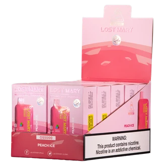 Juicy Peach Lost Mary OS5000 Vape Device 10-Pack