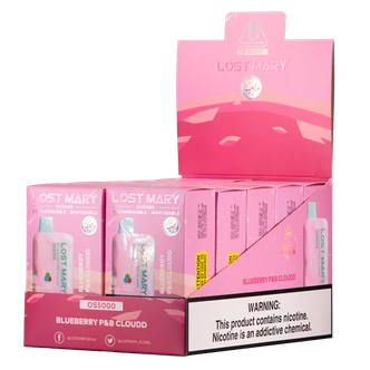 Blue Cotton Candy Lost Mary OS5000 Vape Device 10-Pack