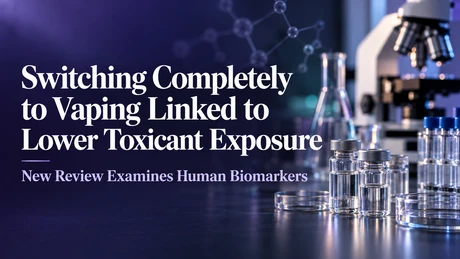 Switching Completely to Vaping Linked to Lower Toxicant Exposure, New Review Finds 