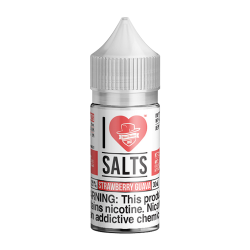 Guava, Strawberry, and Kiwi flavored nicotine salts in 25mg, Strawberry Guava is an I Love Salts Eliquid