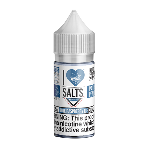 Blue Raspberry Ice flavored nicotine salts in 25mg, an I Love Salts Eliquid