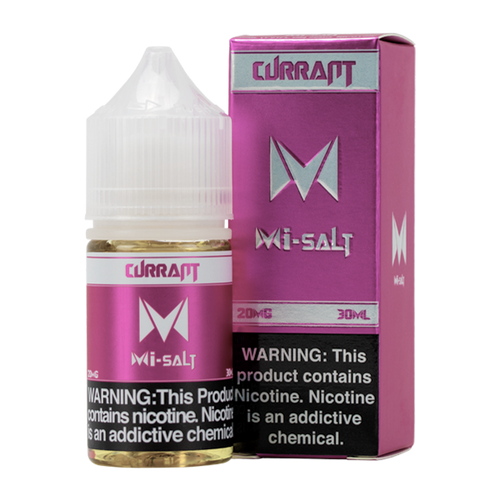 Currant Mi-Salt is a fruity flavored vape juice, blended with nicotine salts