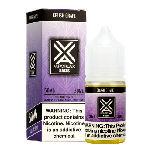 The best grape e liquid from VaporLax, blended wth premium nicotine salts