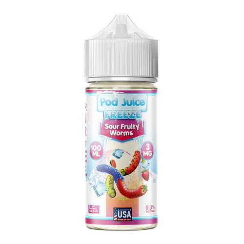 Sour Fruity Worms Freeze POD JUICE 100ml