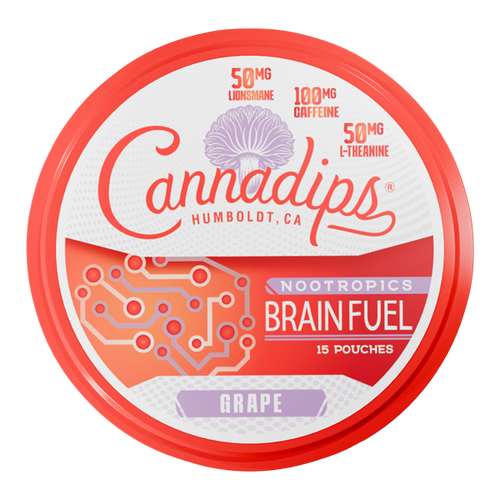 Grape CANNADIPS Brain Fuel Pouches