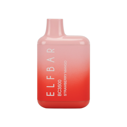 Strawberry Mango Elf Bar 3500 Puff Rechargeable Disposable Vape Device