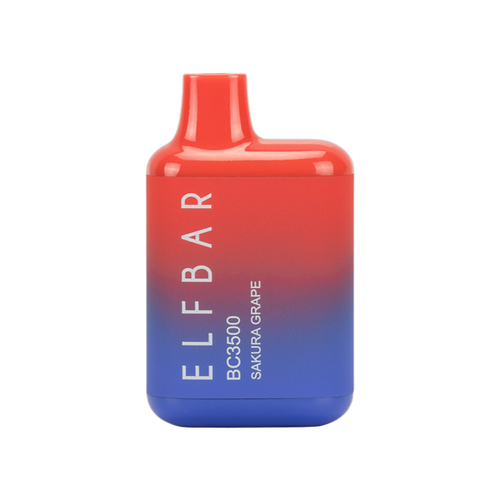 Sakura Grape Elf Bar 3500 Puff Rechargeable Disposable Vape Device