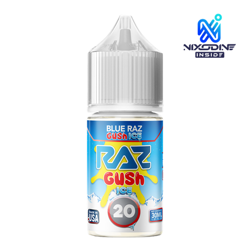 Blue Razz Gush Ice Nixodine 30ml RAZ X POD JUICE 20