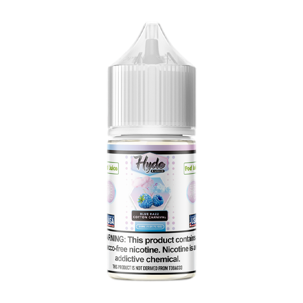 Hyde Blue Razz Cotton Carnival Pod Juice Nic Salt