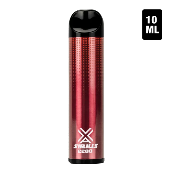 A bulk disposable vape pen with 2200 puffs, the Tropical Punch flavored Sirius 2200 