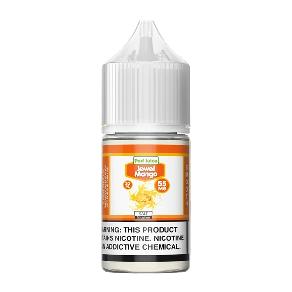 Experience tantalizing flavor with Jewel Mango Pod juice, available in 5% and 3.5% nicotine strengths