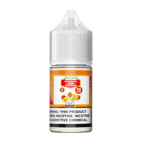 Shop for Strawberry Apple Nectarine flavored vape juice made by Pod Juice available in multiple nicotine levels