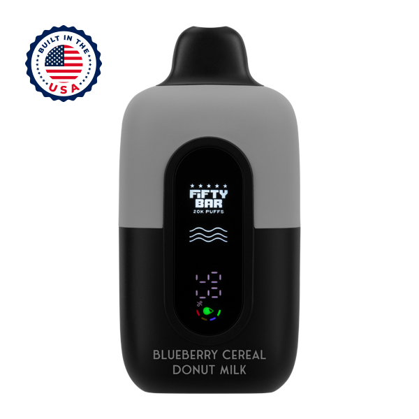 Blueberry Cereal Donut Milk Fifty Bar 20K Puff Vape