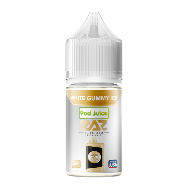 White Gummy Ice RAZ X Pod Juice