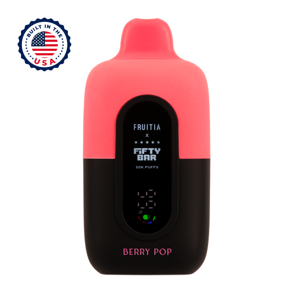 Berry Pop FRUITIA X Fifty Bar 20K Vape