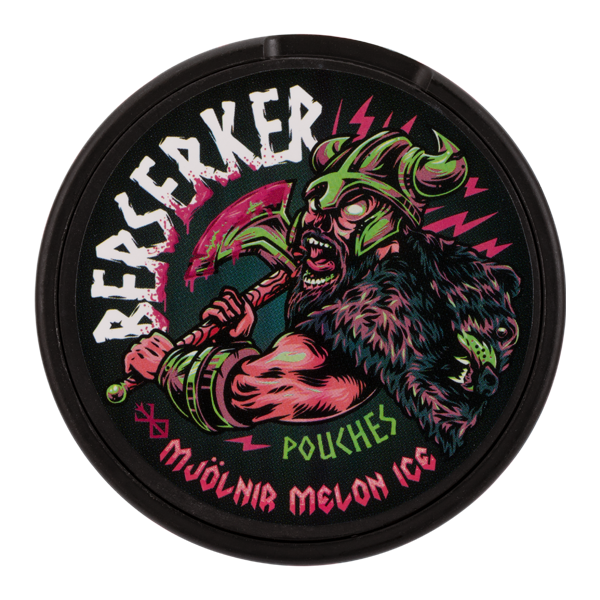 Mjolnir Melon Ice BERSERKER Caffeine Pouches
