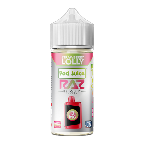Strawberry Lolly RAZ X POD JUICE 100ml