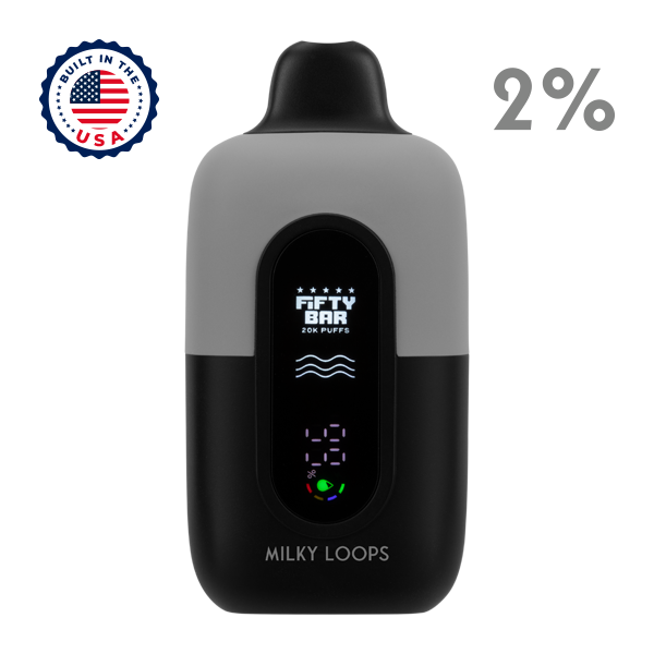 Milky Loops Fifty Bar 20K Silver Series Vape