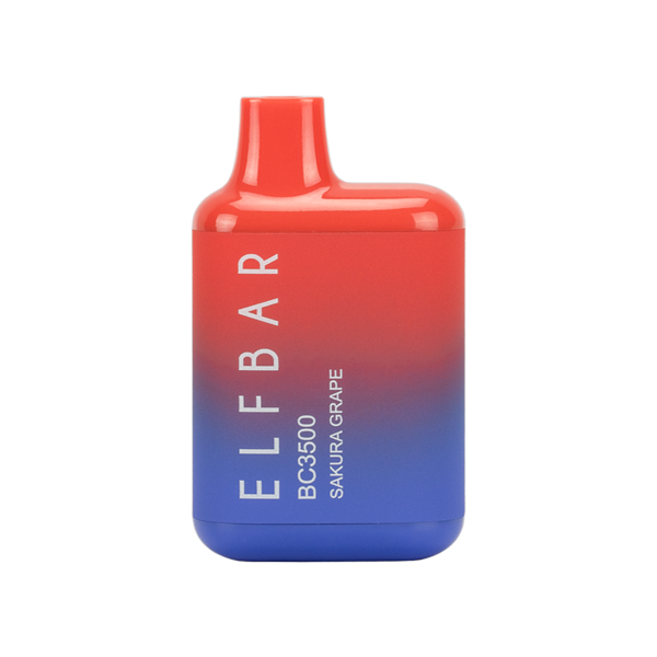 Sakura Grape Elf Bar 3500 Puff Rechargeable Disposable Vape Device