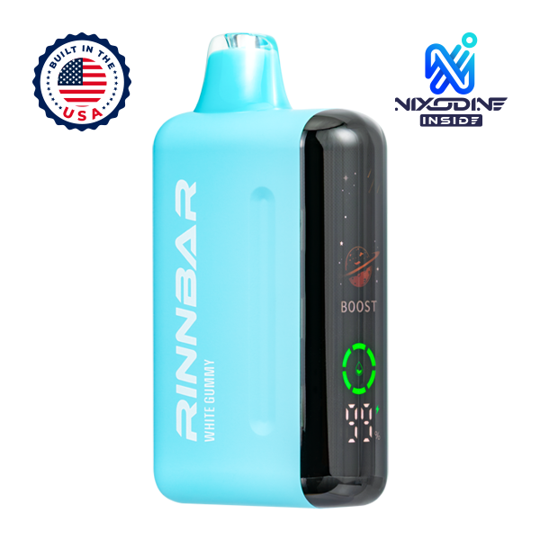 White Gummy RINNBAR 50000 Nixodine Vape