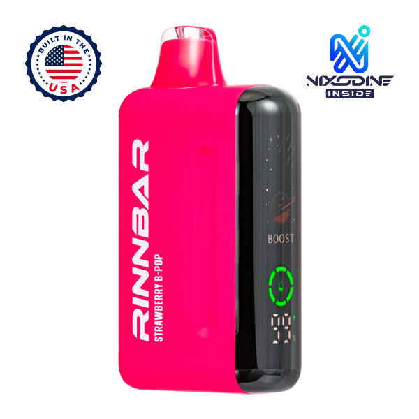 Strawberry B-Pop RINNBAR 50000 Nixodine Vape