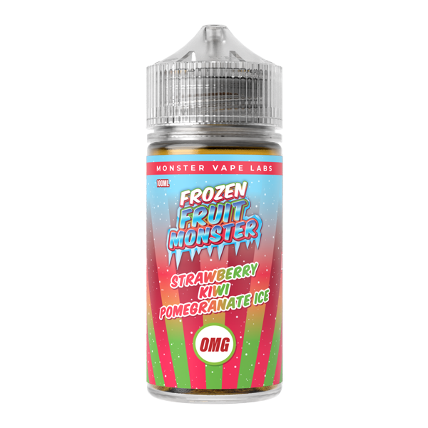 Strawberry Kiwi Pomegranate Ice MONSTER LABS Frozen Fruit Monster ZERO Nicotine 100ml