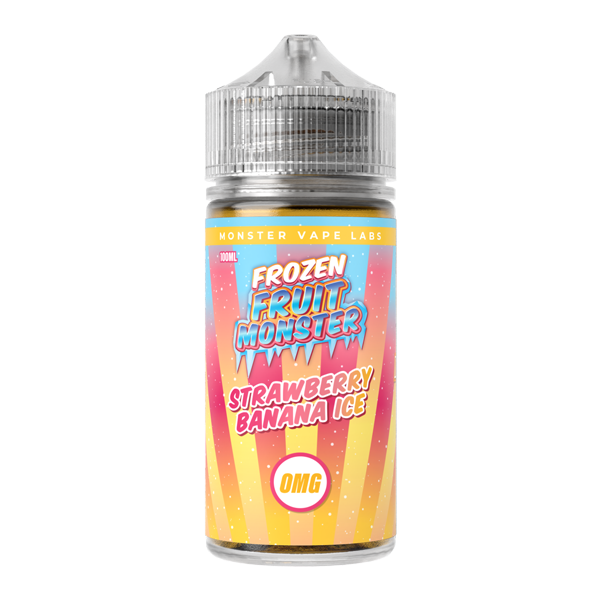 Strawberry Banana Ice MONSTER LABS Frozen Fruit Monster ZERO Nicotine 100ml