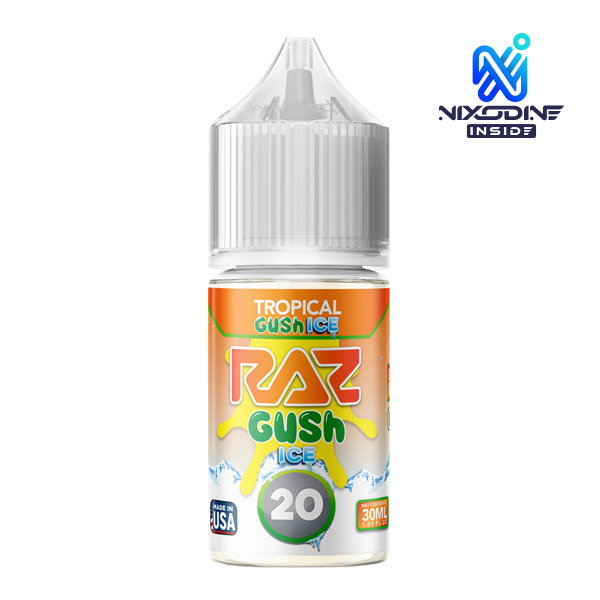 Tropical Gush Ice Nixodine 30ml RAZ X POD JUICE 20