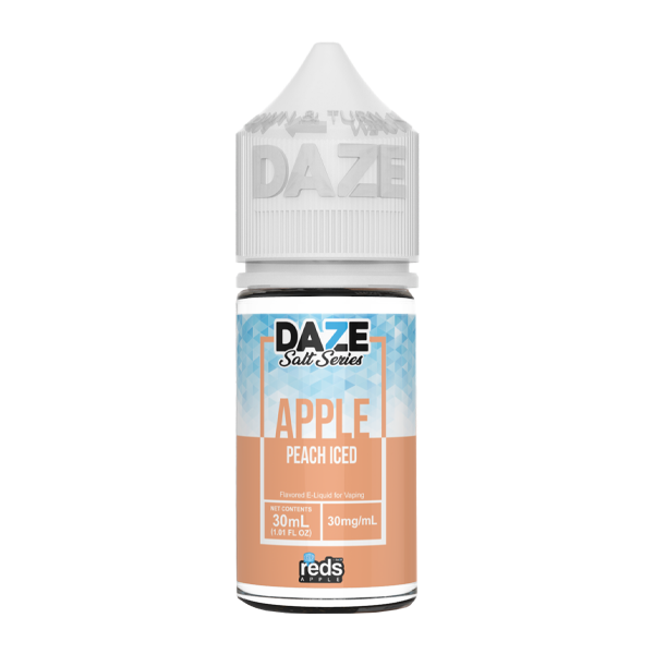 Apple Peach Iced Nic Salt Vape Juice by 7Daze Salt Series