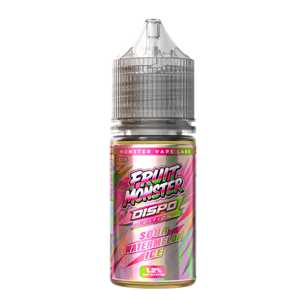 Sour Watermelon Ice Fruit Monster Salts (Dispo Edition) 1.2%