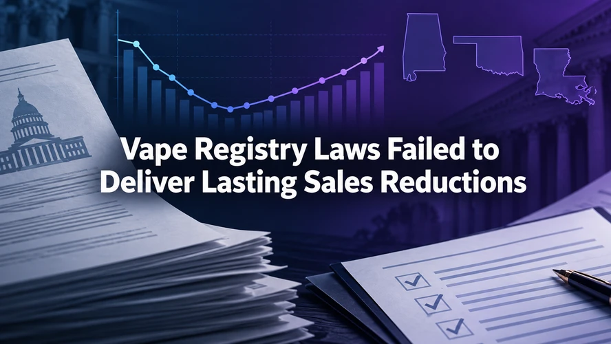Vape Registry Laws Failed to Deliver Lasting Sales Reductions 