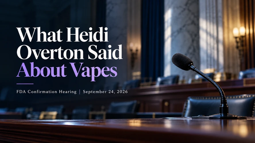 What Heidi Overton Said About Vapes at Her FDA Confirmation Hearing 