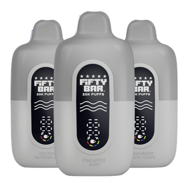 five bar vape Fifty Silver Series 20mg Sampler Pack RYL Color:Golden Can You Buy Disposable
