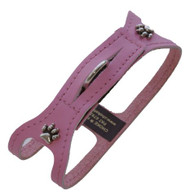 Choke Free Pink Soft Leather Dog Harness